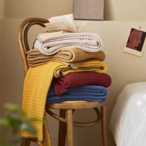 Waffle-weave Blankets