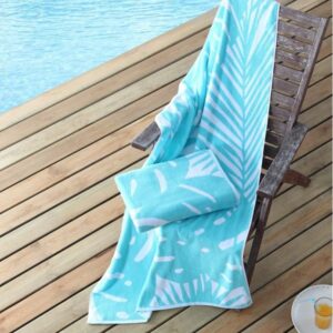 Beach Towel-Tropical Palm Leaf Design
