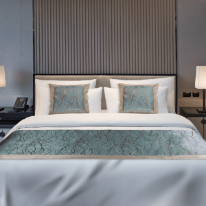 Golden Tree Trunk Bed Runner