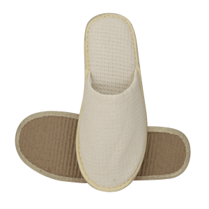 Beige Waffle Slippers (Eco-friendly)