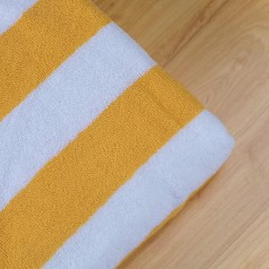 Pool Towel- Orange Cabana Stripe