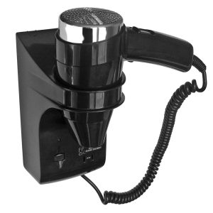 OCEANIS PR black + shaver wall-mounted
